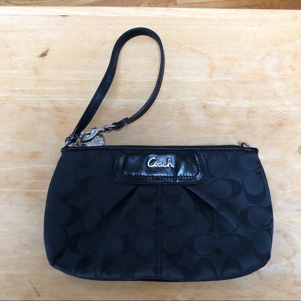 Classic Black Coach Clutch